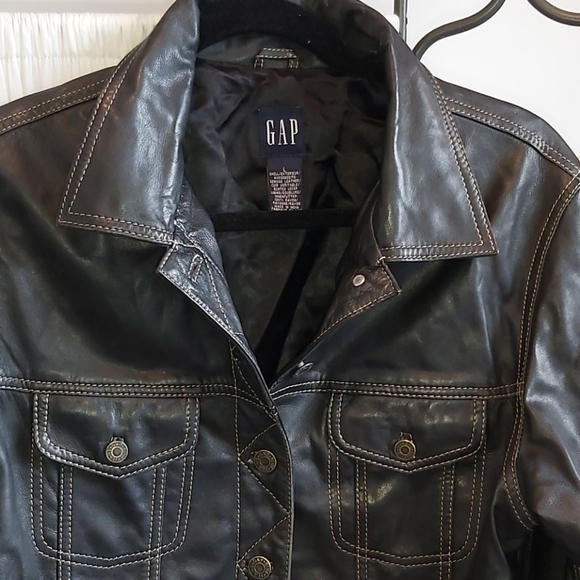 GAP Leather Jacket - Picture 2 of 7